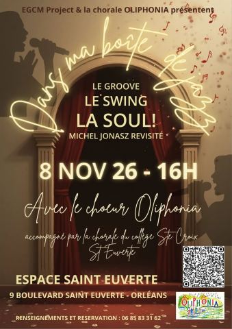 Affiche : Dans ma boîte de jazz – Hommage à Michel Jonasz, Espace Saint-Euverte, 8 nov.