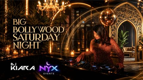 Poster: Big Bollywood Saturday Night, Flamingo Rooftop Lounge, Oct 31