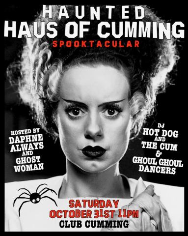 Poster: Haunted Haus of Cumming SPOOK-tacular, Club Cumming, Oct 31