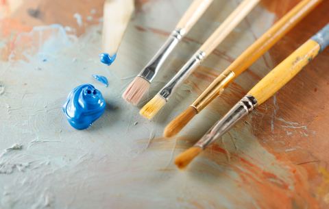 Poster: Drop-in Expressive Painting and Yoga, Arkansas Museum of Fine Arts, Nov 1