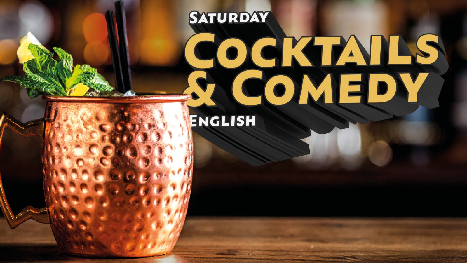 Affiche: Cocktails & Comedy