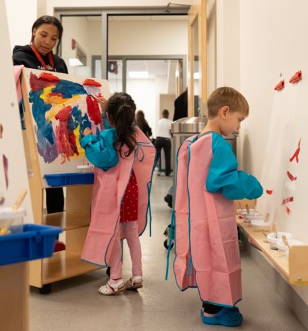 Poster: First Art: Studio Art Class for Ages 2–5 (with caregiver), Virginia MOCA (Museum of Contemporary Art), Nov 6