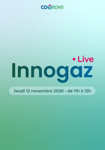 Affiche : Live Innogaz sur Zoom, Maison de la Chimie, 12 nov.
