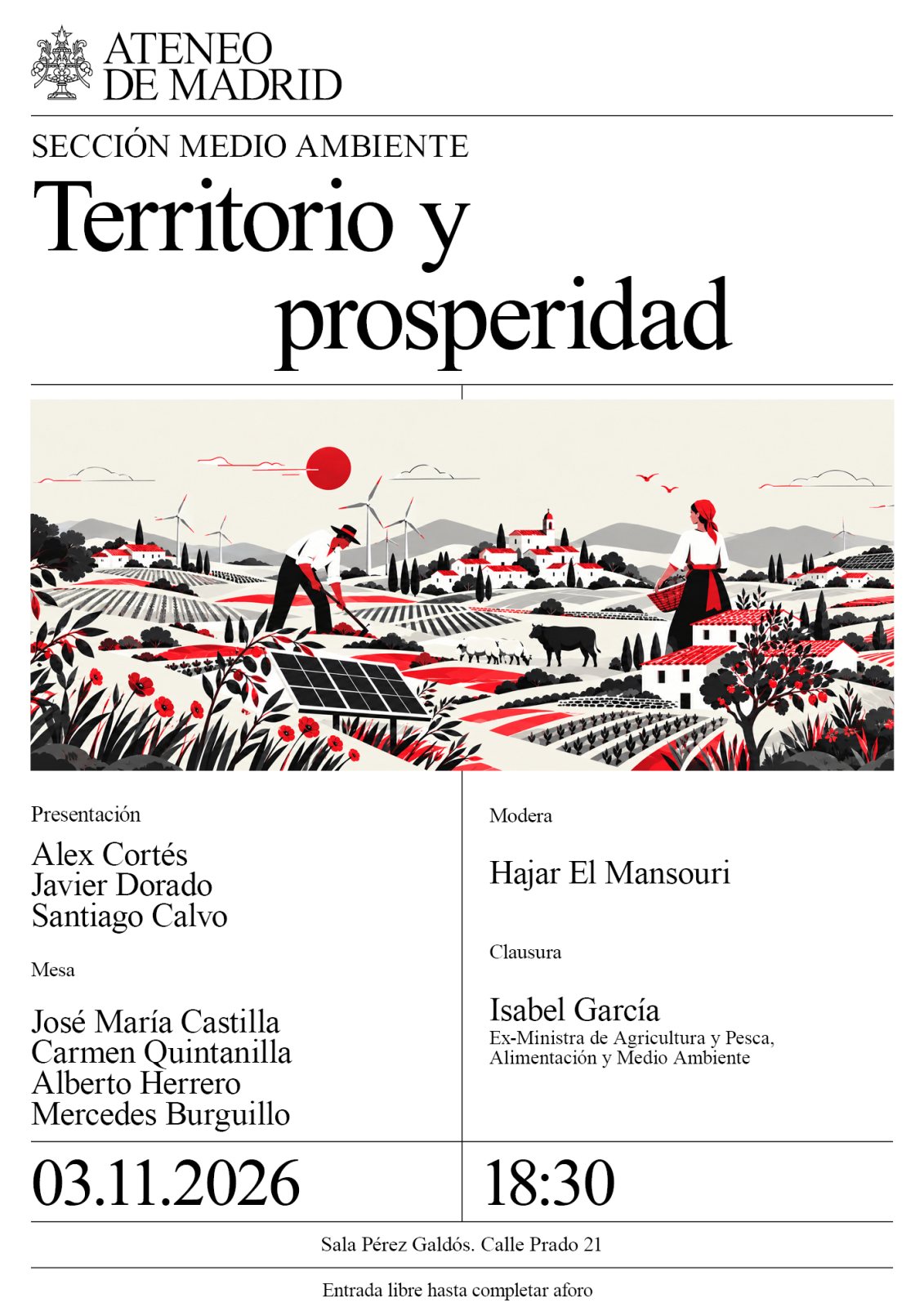 Cartel: Territorio y prosperidad