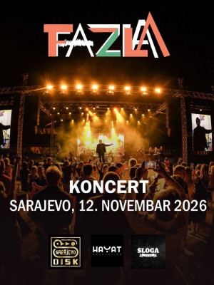 Poster: MUHAMED FAZLAGIĆ FAZLA // 12.NOV // SLOGA, Cinemas Sloga, Nov 12