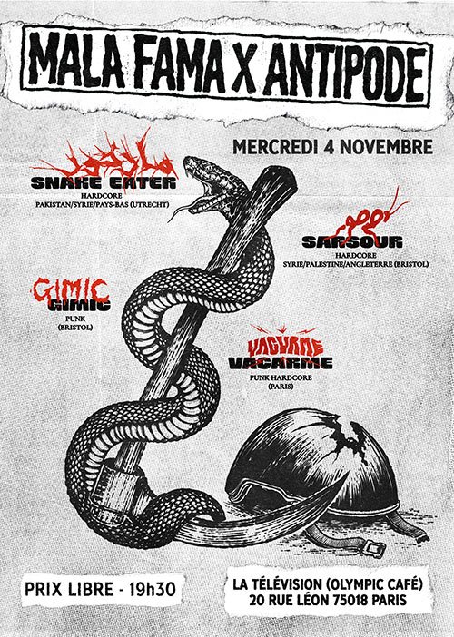 Affiche : Mala Fama x Antipode