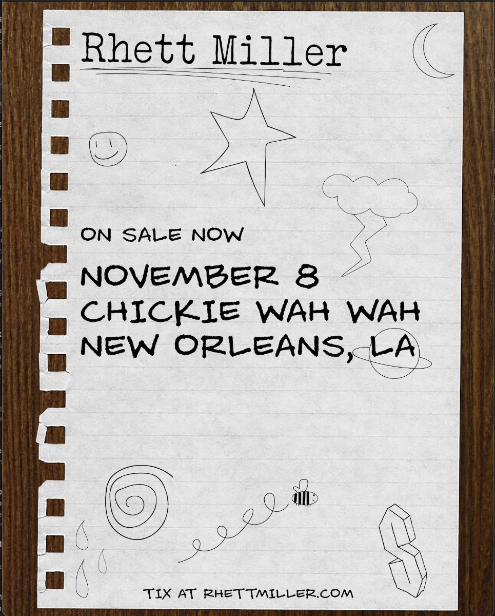 Poster: Rhett Miller