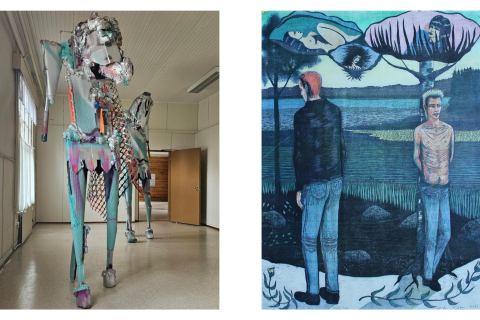 Juliste: Marja Patrikainen ja Tuukka Peltonen: Outo laakso, HAA Galleria, 23.10.