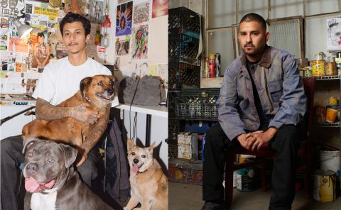 Poster: Mario Ayala and Alfonso Gonzalez Jr., Long Beach Museum of Art, Oct 16