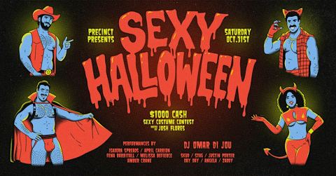Poster: Sexy Halloween at Precinct, Precinct, Oct 31
