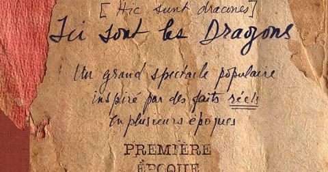 Affiche : Ici sont les dragons : Première époque, Théâtre du Soleil, 30 oct.