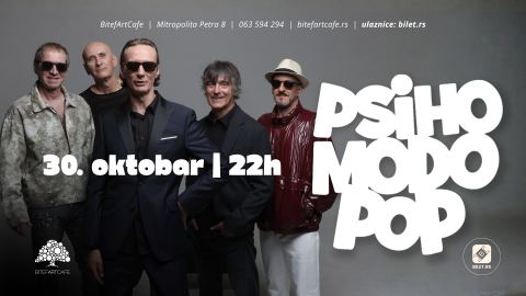 Poster: Psihomodo Pop, BitefArtCafe, Oct 30
