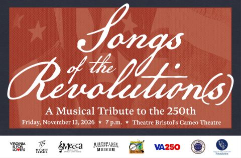 Poster: Songs of the Revolution(s) Concert, Cameo Theatre, Nov 14