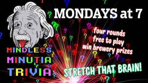 Poster: Mindless Minutia Trivia Night, Divine Barrel Brewing, Nov 2