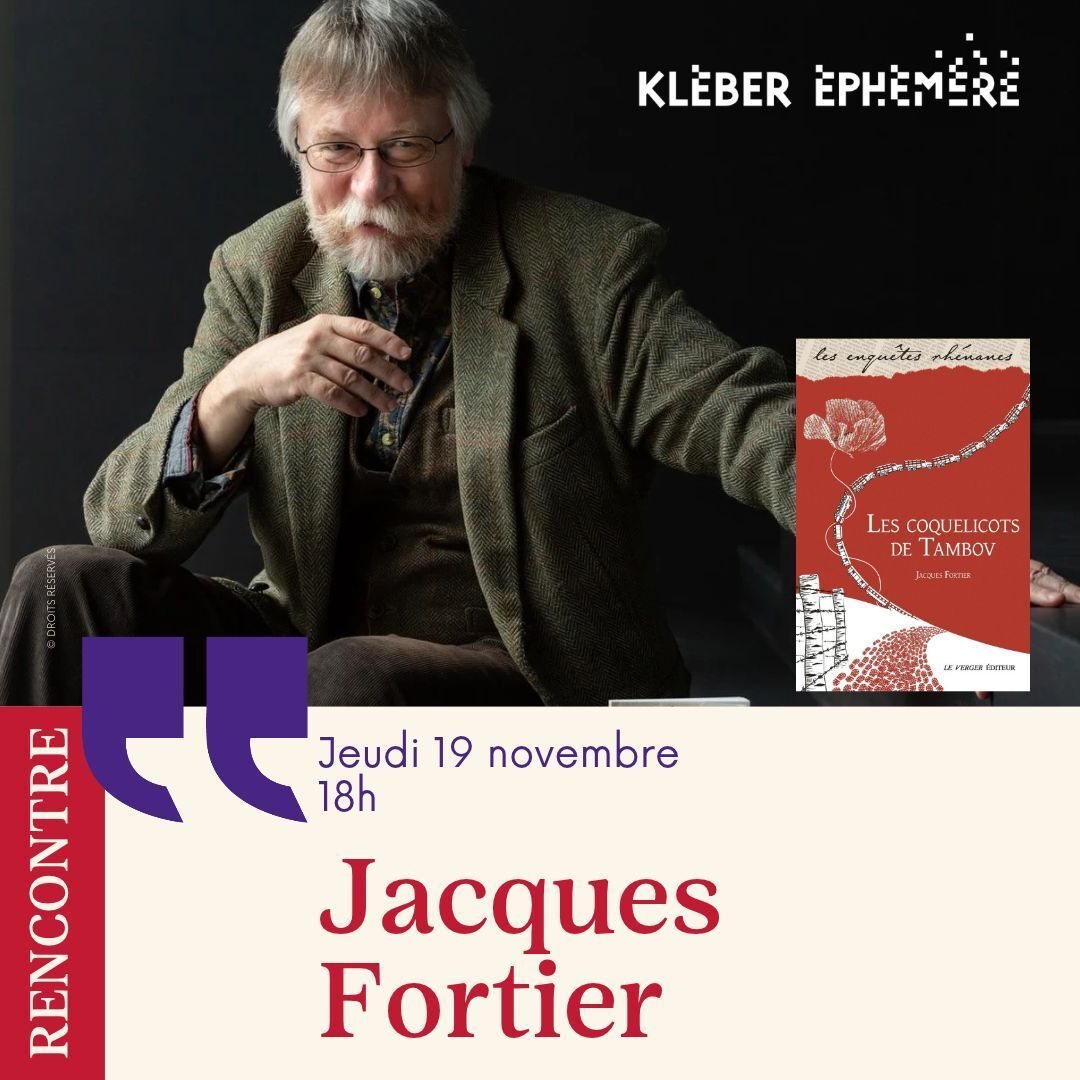 Poster: Rencontre avec Jacques Fortier