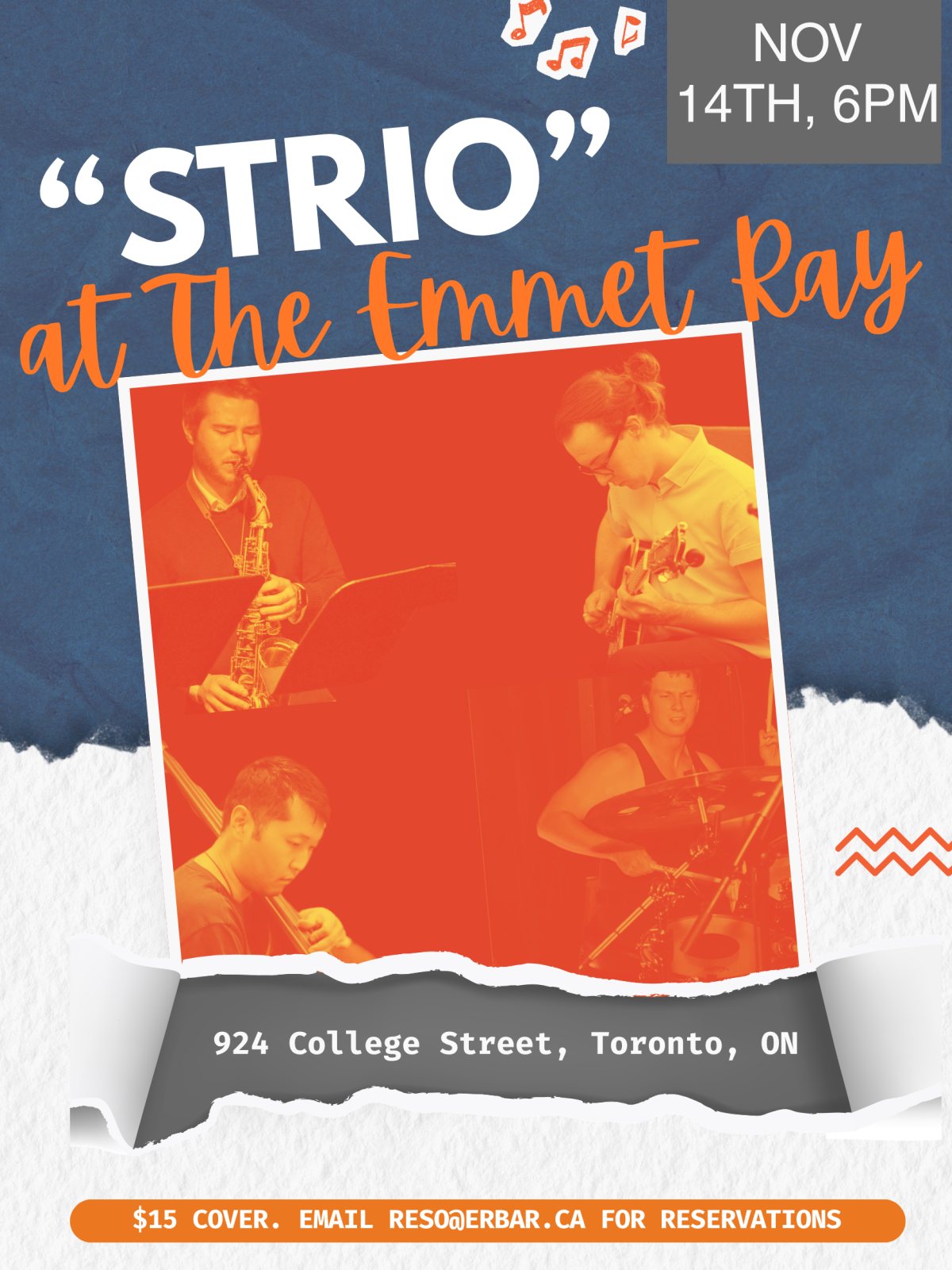 Poster: Strio, Modern Jazz with Thomas Steele
