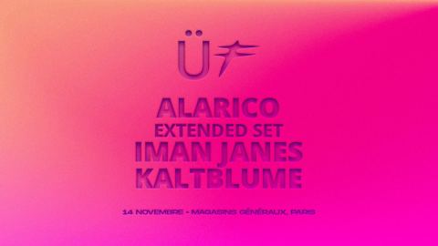 Poster: GRÜV x FLIRT • Alarico (Extended Set), Kaltblume, Iman Janes, Les Magasins Généraux, Nov 14