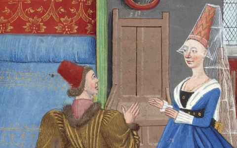Affiche : EXPOSITION LA MODE AU MOYEN AGE, Tour Jean sans Peur, 8 avr.