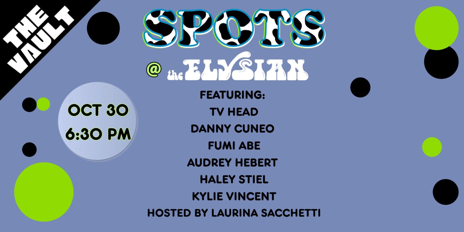 Poster: SPOTS @ The Elysian