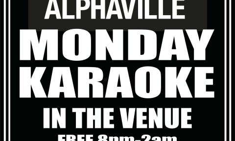Poster: Karaoke Mondays, Alphaville, Nov 2