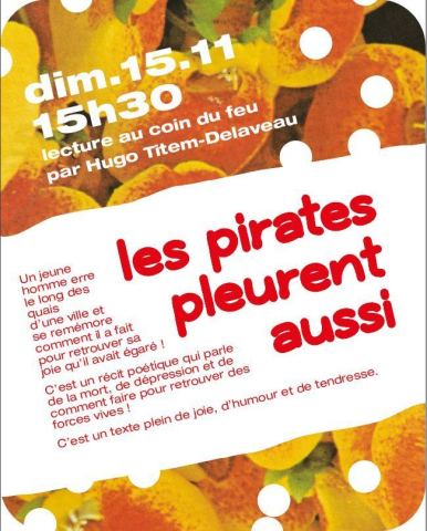 Poster: Les pirates pleurent aussi !, Maison Marbeuf, Nov 15