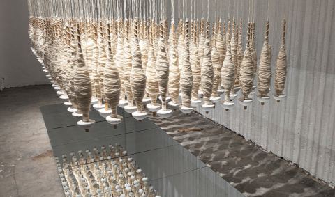 Affiche : Exposition : Innovation sacrée – Youssef Elmekaoui, Institut français de Rabat, 15 oct.
