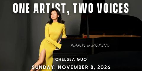 Poster: One Artist, Two Voices, University of Delaware Master Players Concert Series, Nov 8