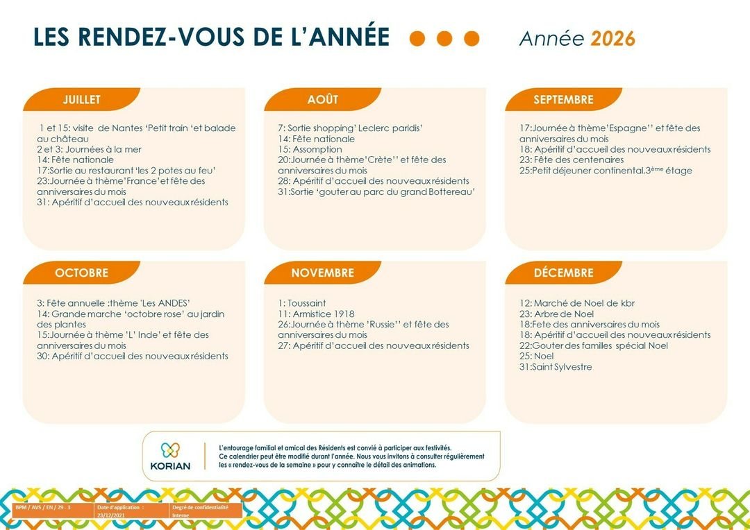 Affiche : rdv de l'année