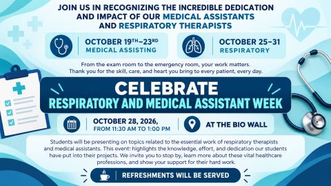 Poster: Respiratory and Medical Assisting Presentations, Santa Fe Community College, Oct 28
