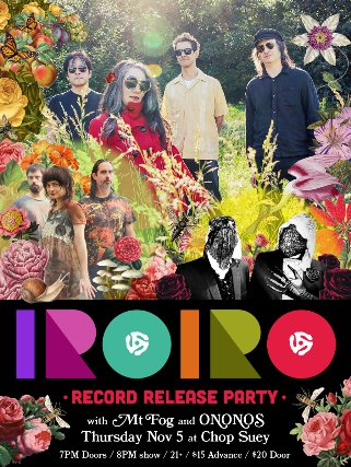 Poster: IROIRO Record Release with Mt Fog and ONONOS