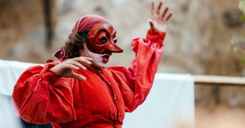 Affiche : Les aventures du Capitain Rodomonte, Théâtre de la Semeuse, 6 nov.