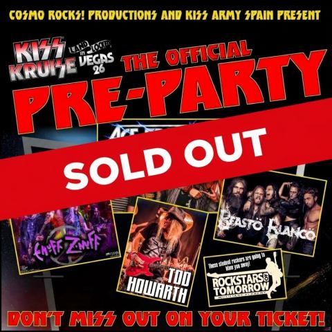Poster: Kiss Kruise The Official Pre-Party, The Theater at Virgin Hotels Las Vegas, Nov 12
