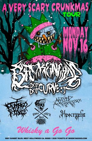 Poster: Brokencyde, Dot Dot Curve, I Kidnapped The Princess, Krazy White Boy, Asleep At The Trigger, Apocrypha, Whisky a Go Go, Nov 16