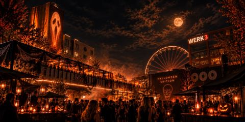 Poster: Halloween Open Air & Indoor Festival Munich, CCC Container Collective, Oct 31