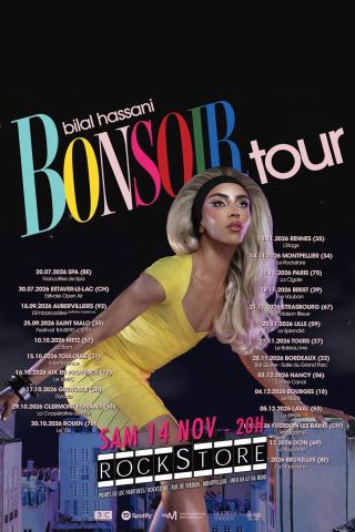 Affiche : BILAL HASSANI, Rockstore, 14 nov.