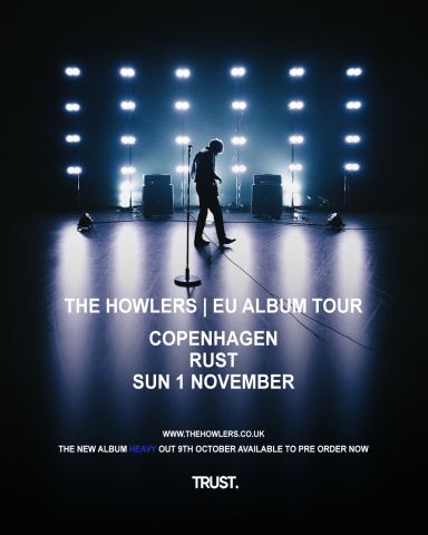 Plakat: The Howlers (UK), RUST, 1. nov.