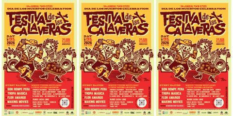 Poster: Festival de las Calaveras 2026, Hook and Ladder Theater, Oct 31