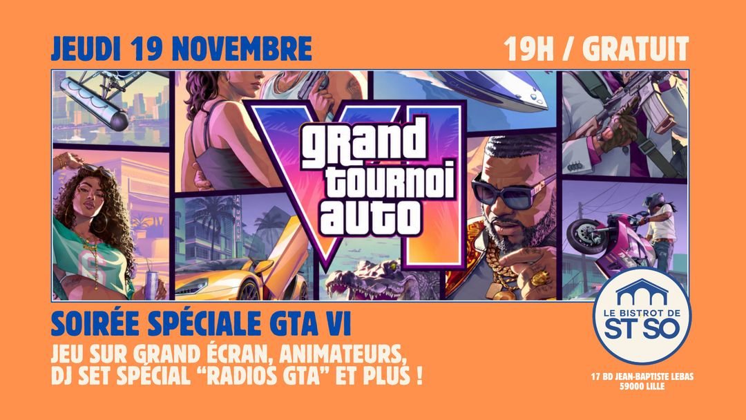 Poster: Soirée GTA VI