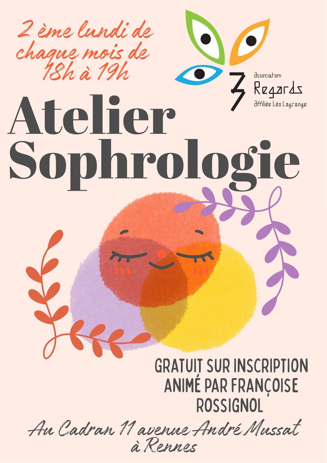 Affiche : Ateliers sophrologie