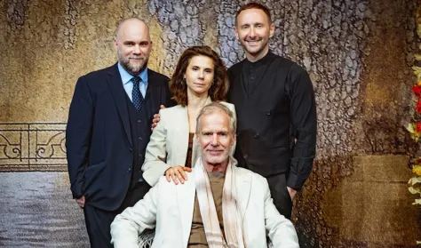 Plakát: A mentor - Hirtling István, Józan László; Sipos Vera, Göttinger Pál, Rózsavölgyi Szalon, nov. 10.