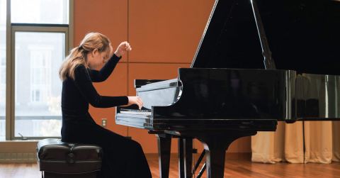 Poster: Afternoons at the Piano II, Leonard & Claire Tow Center for the Performing Arts (Brooklyn College), Nov 12