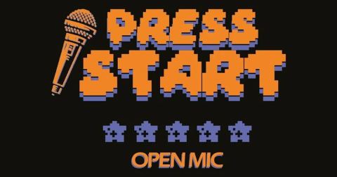 Affiche : Press'Start Open Mic, Gam'ink, 25 oct.