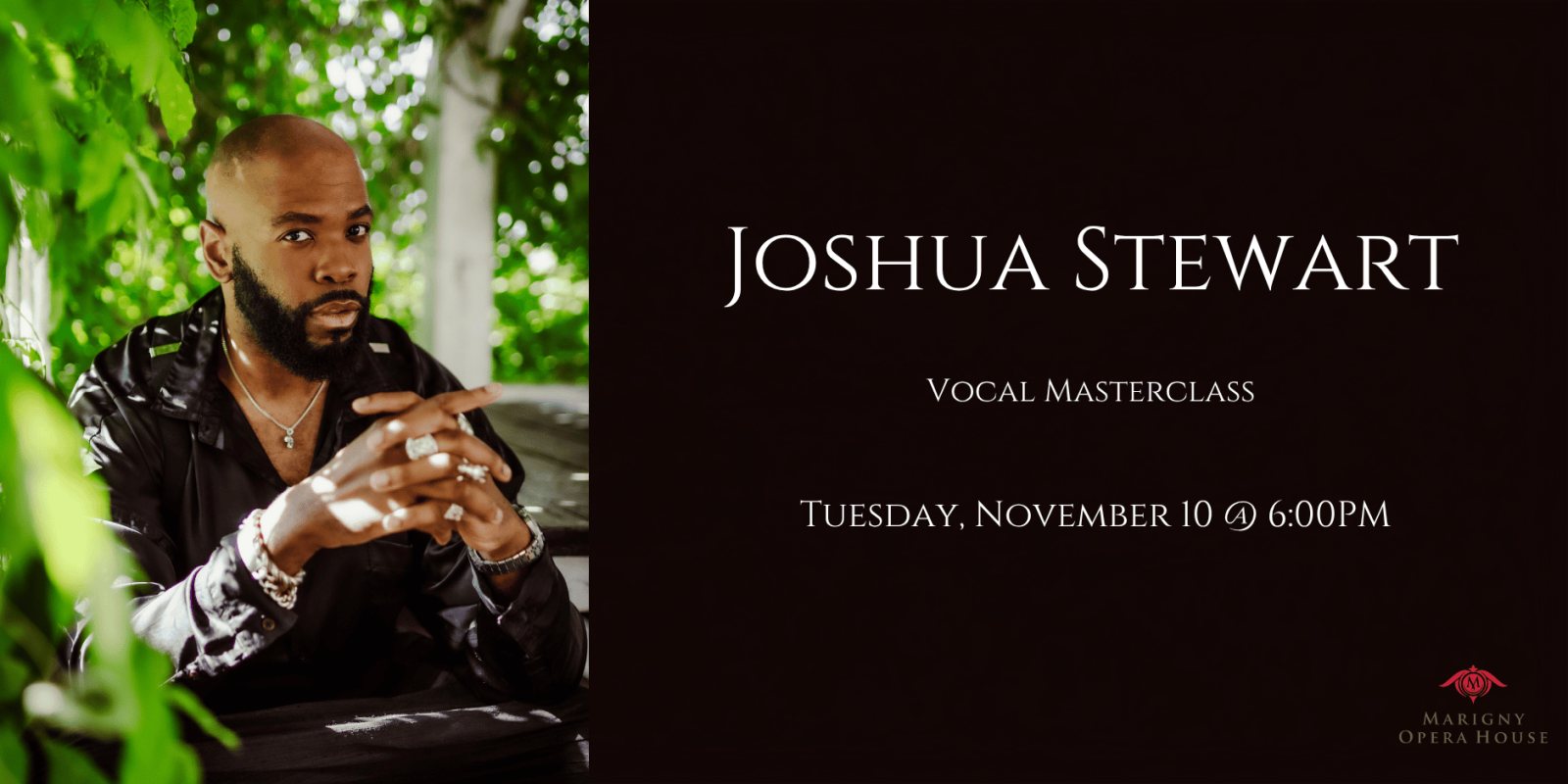 Poster: Vocal Masterclass: Joshua Stewart