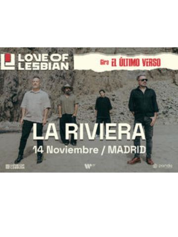 Cartel: Love Of Lesbian, La Riviera, 14 nov