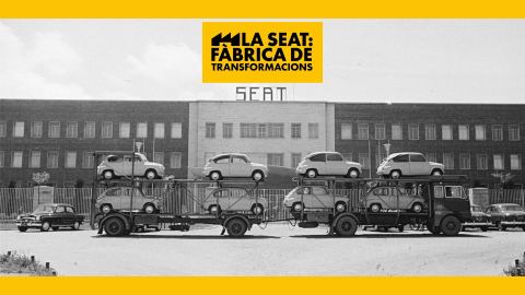 Cartel: Exposició 'La Seat: Fàbrica de Transformacions', Castell de Montjuïc, 5 jun