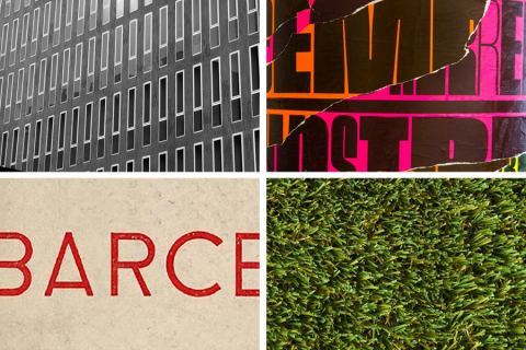 Cartel: Exposició 'Tu poses el cos. Jo poso la pell. Vincles entre arquitectura i disseny gràfic', Dipòsit del Rei Martí, 7 oct