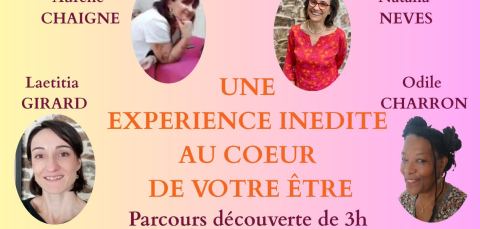 Affiche : VOYAGE SENSORIEL CORPS & ÂME, Les Chais de la Cour, 28 nov.
