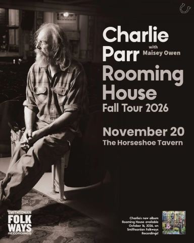 Poster: Charlie Parr, Horseshoe Tavern, Nov 20