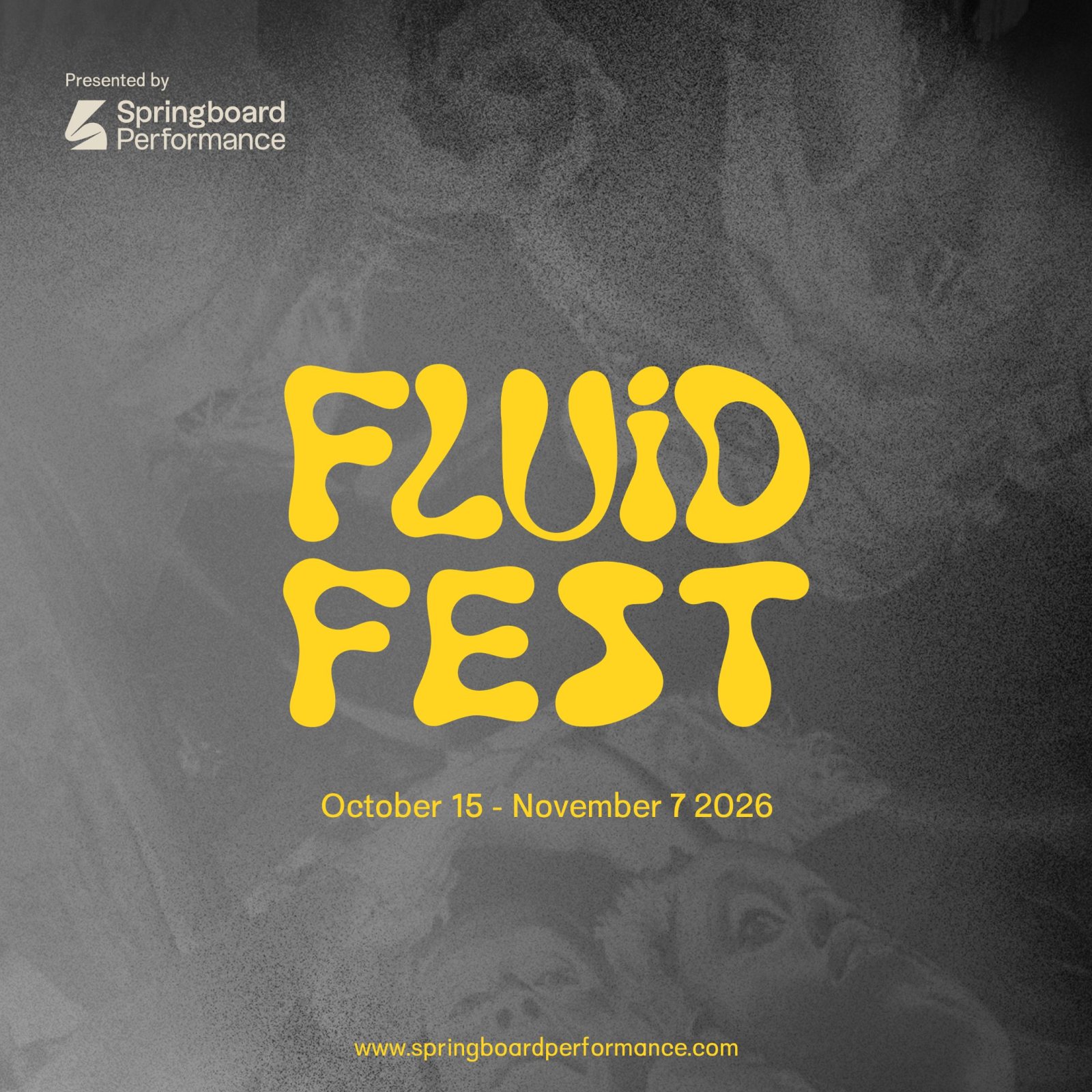 Poster: Fluid Fest 2026, presented by Springboard Performance