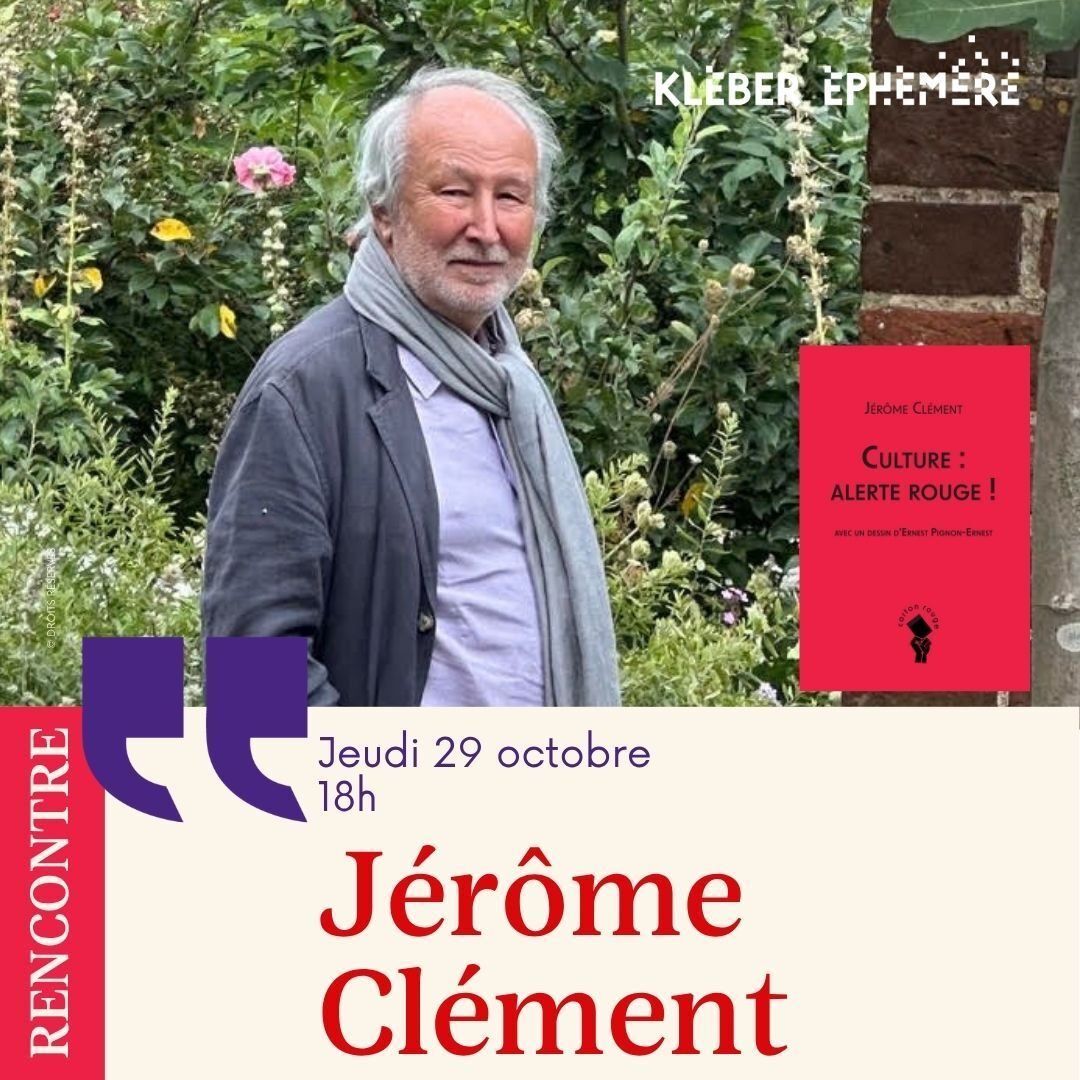 Affiche : Rencontre avec Jérôme Clément
